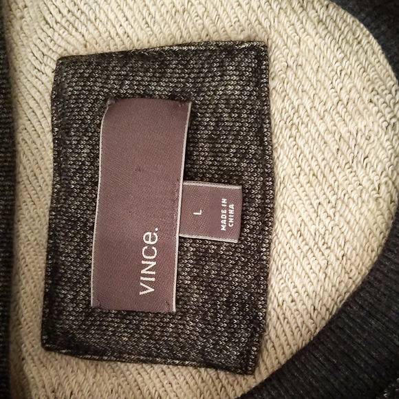 Vince Camuto Men's Large Gray Crew Neck - Picture 5 of 5
